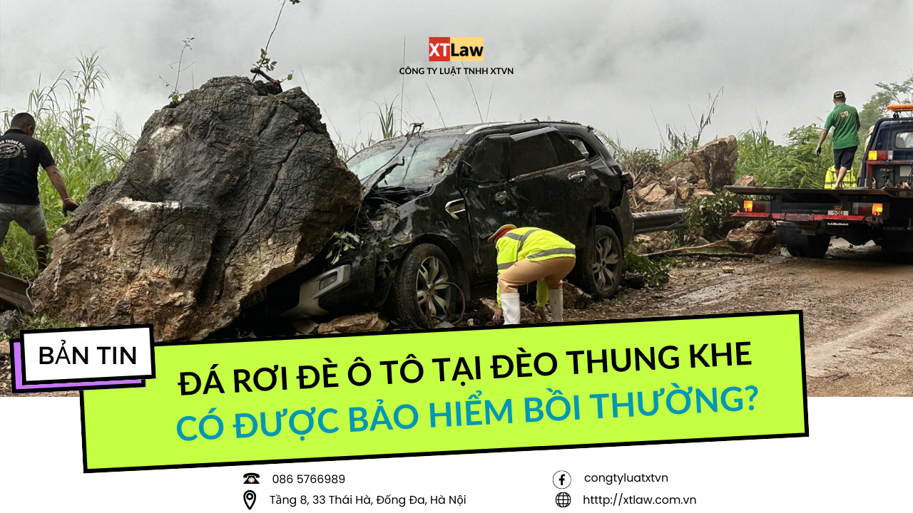 Đá rơi đè ô tô tại đèo thung khe có được bảo hiểm bồi thường?