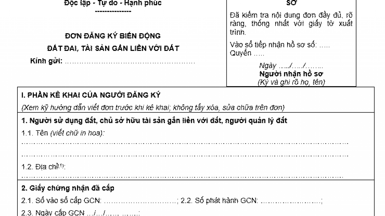 Trình tự, thủ tục tặng cho quyền sử dụng đất