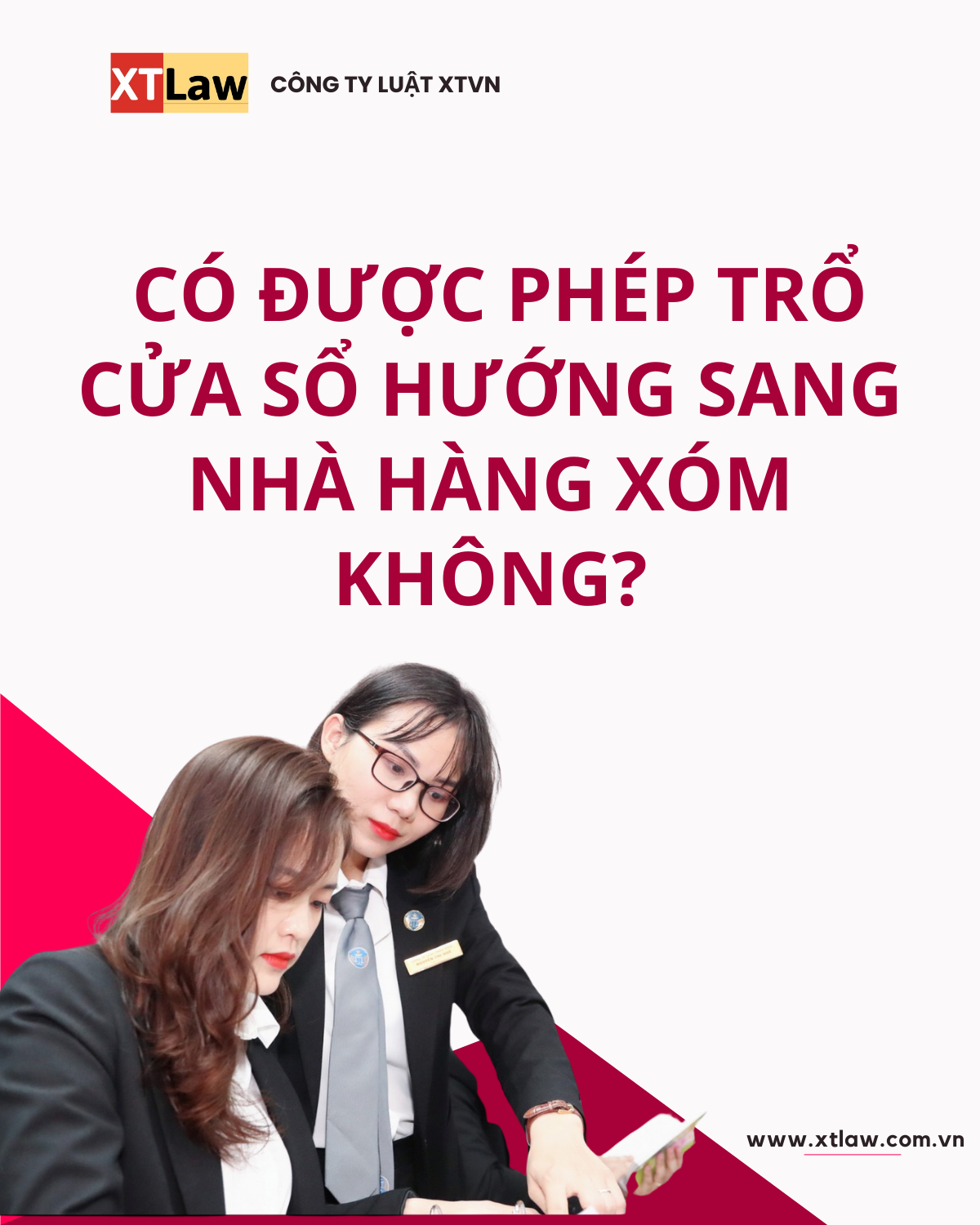 Có được phép trổ cửa sổ hướng sang nhà hàng xóm không