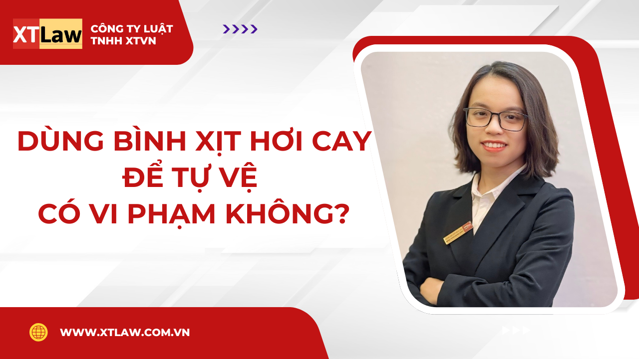 Dùng bình xịt hơi cay để tự vệ có vi phạm không?