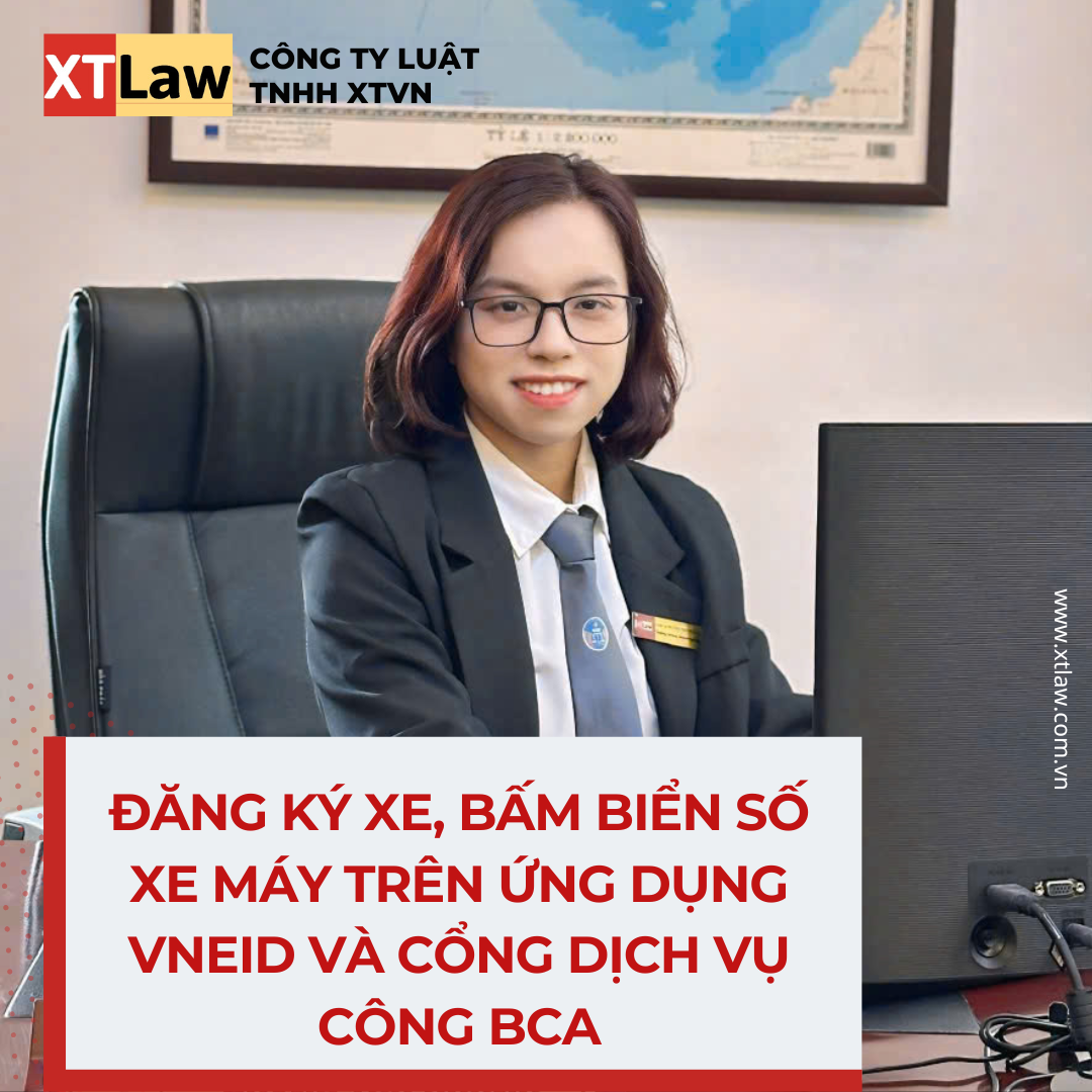 Đăng ký xe, bấm biển số xe máy trên ứng dụng VNeID và Cổng dịch vụ công BCA