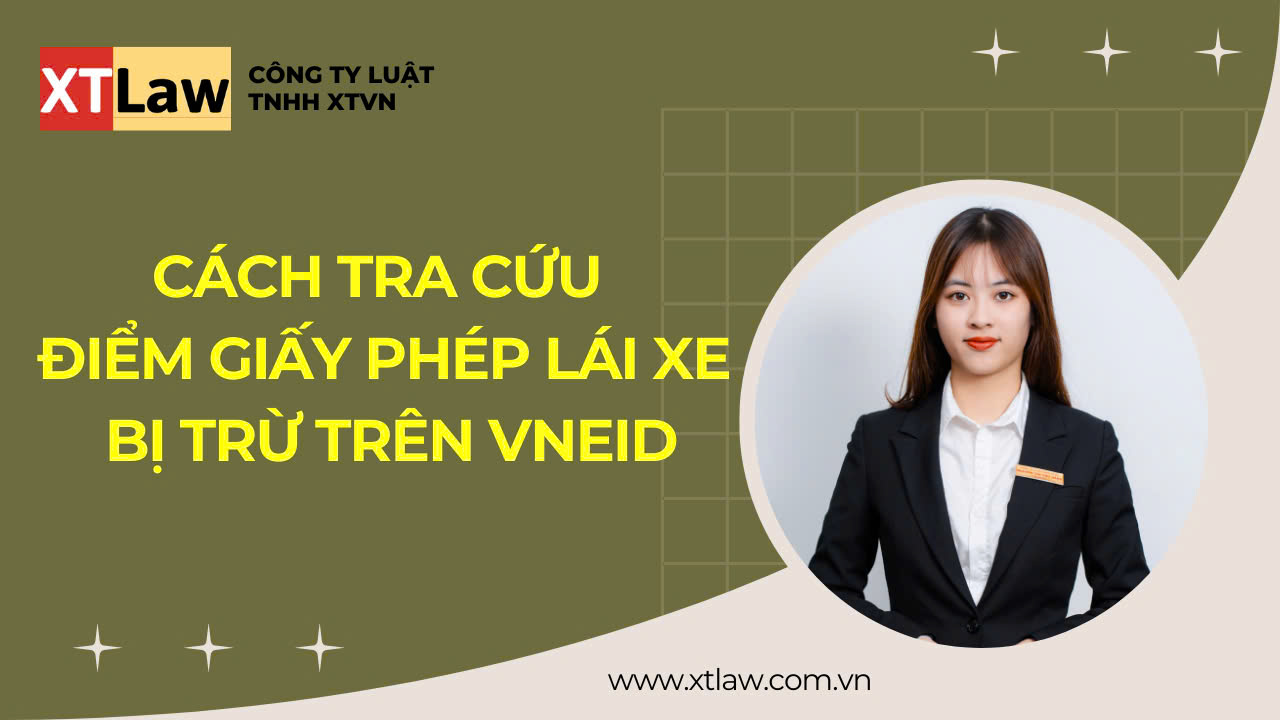 Cách tra cứu điểm giấy phép lái xe bị trừ trên vneid