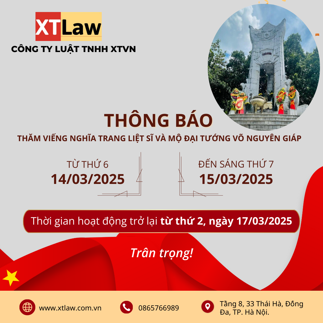 Thông Báo Lịch Nghỉ Thăm Viếng Nghĩa Trang Liệt Sĩ Và Mộ Đại Tướng Võ Nguyên Giáp.