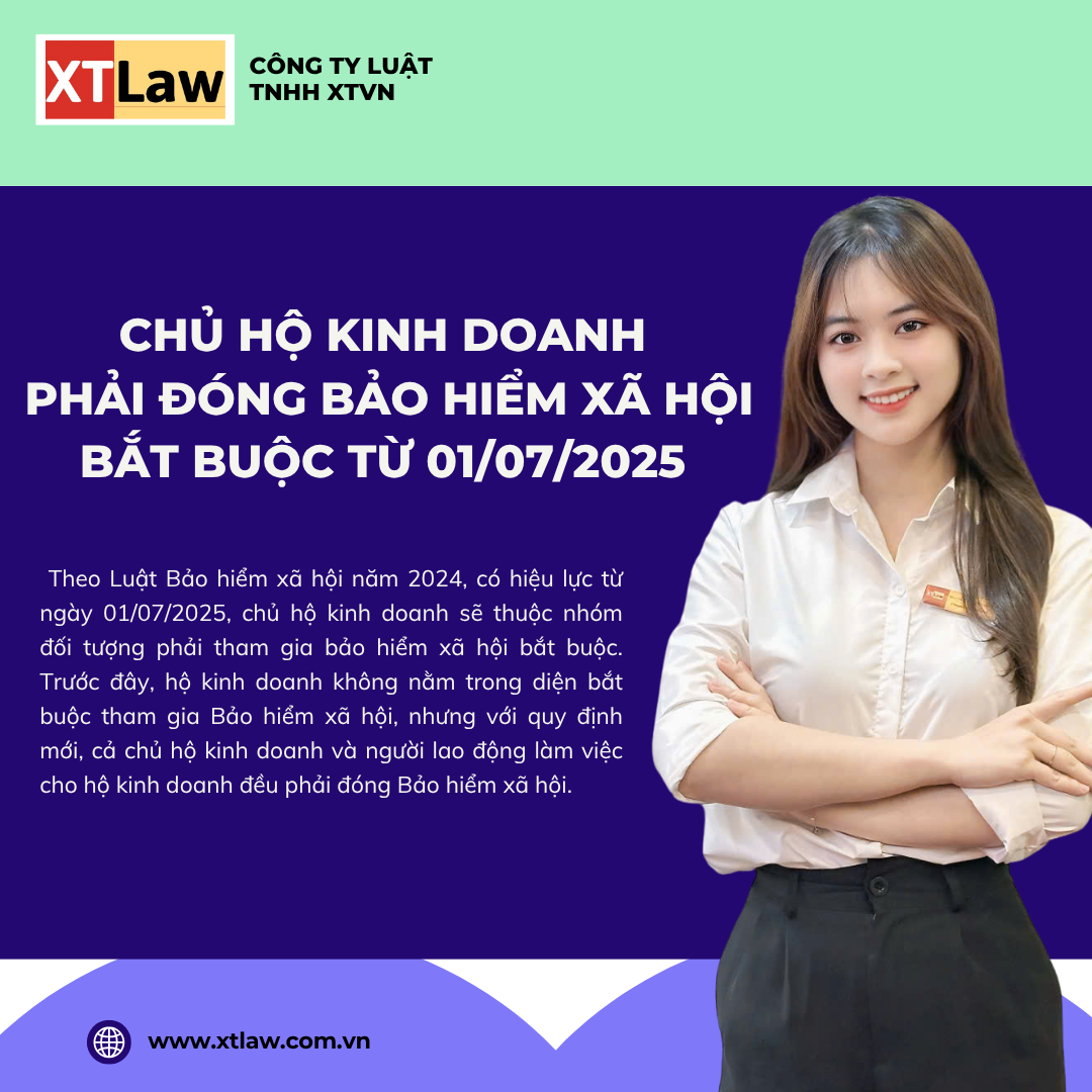 CHỦ HỘ KINH DOANH PHẢI ĐÓNG BẢO HIỂM XÃ HỘI BẮT BUỘC TỪ 01/07/2025