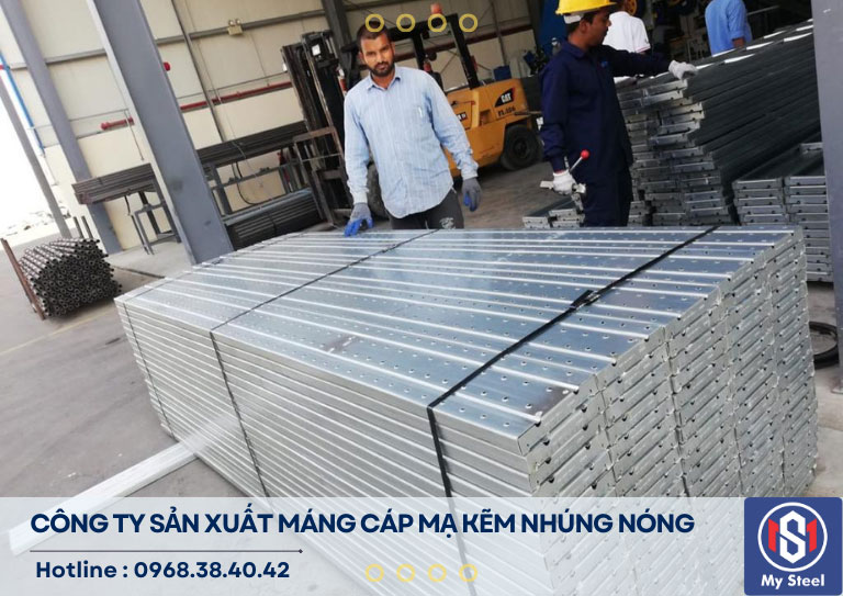 Sản xuất máng cáp mạ kẽm điện phân